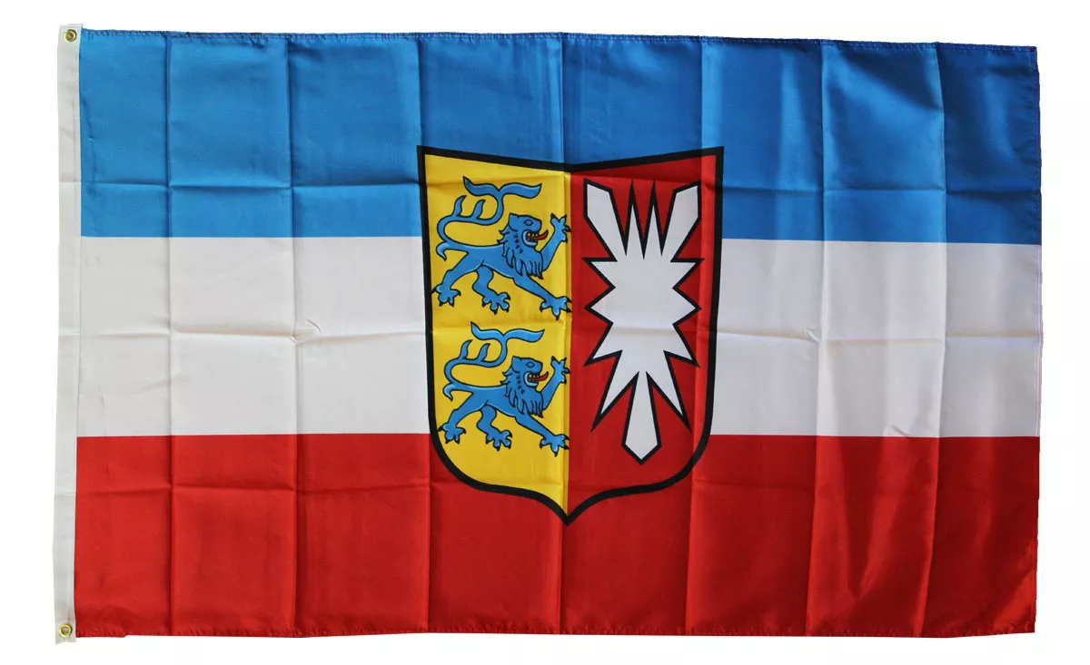 Schleswig-Holstein - 3'X5' Polyester Flag - Lightweight Polyester, 3' x 5', Without Fringe, Grommets