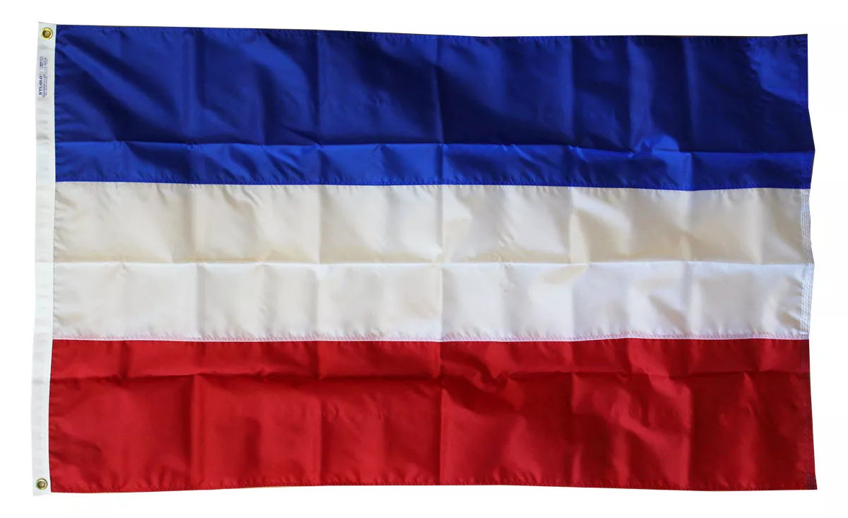 Yugoslavia - 3'X5' Nylon Flag - Nylon, 3' x 5', Without Fringe, Grommets