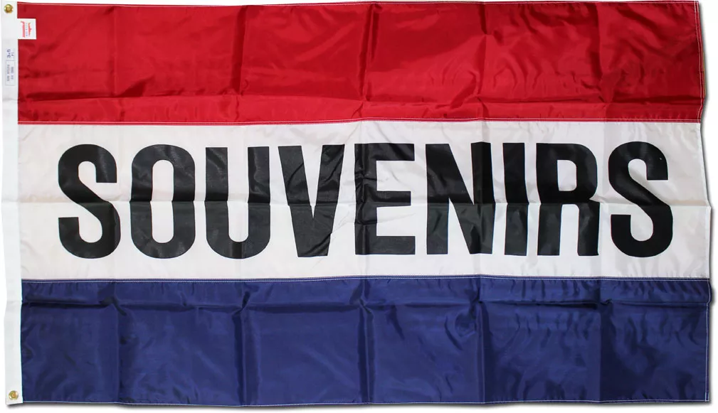 Souvenirs - 3'X5' Nylon Flag - Nylon, 3' x 5', Without Fringe, Grommets