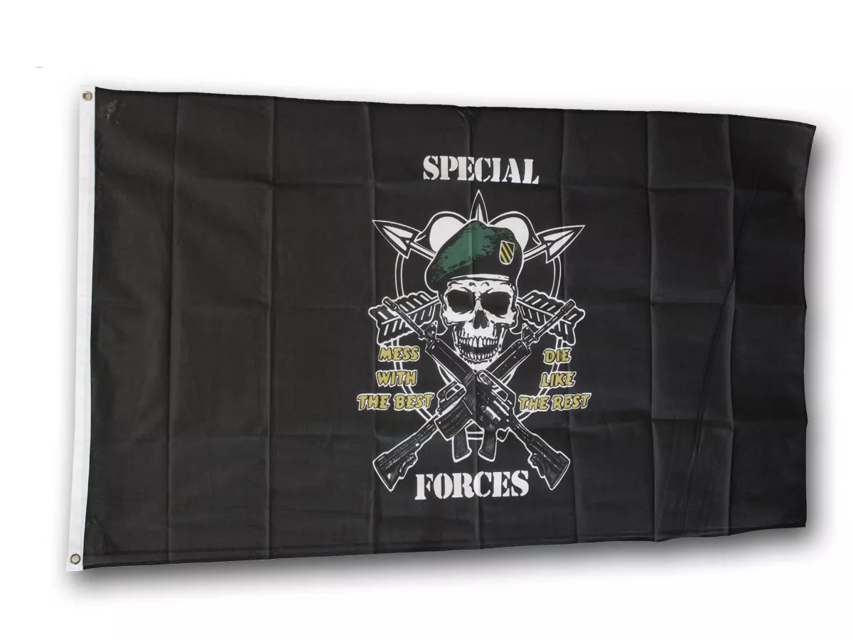Special Forces - 3'X5' Polyester Flag - Lightweight Polyester, 3' x 5', Without Fringe, Grommets