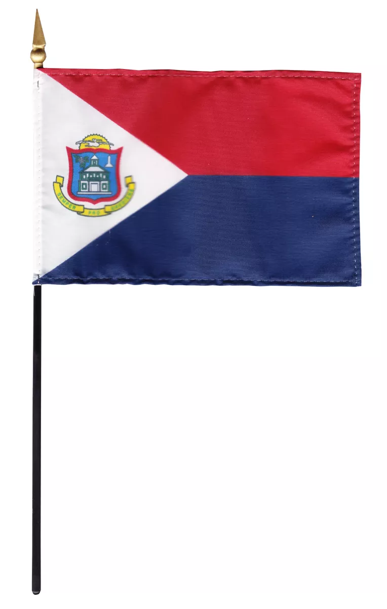 St. Maarten - 4"X6" Stick Flag - 4" x 6"