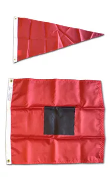 Storm Signals Nylon Flag Set (Size 2) - Nylon, Without Fringe, Grommets