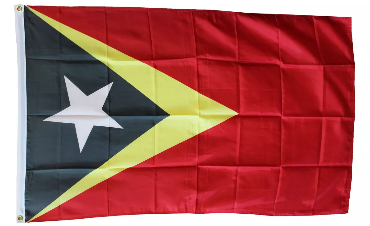 Timor-Leste (East Timor) - 3'X5' Polyester Flag - Lightweight Polyester, 3' x 5', Without Fringe, Grommets