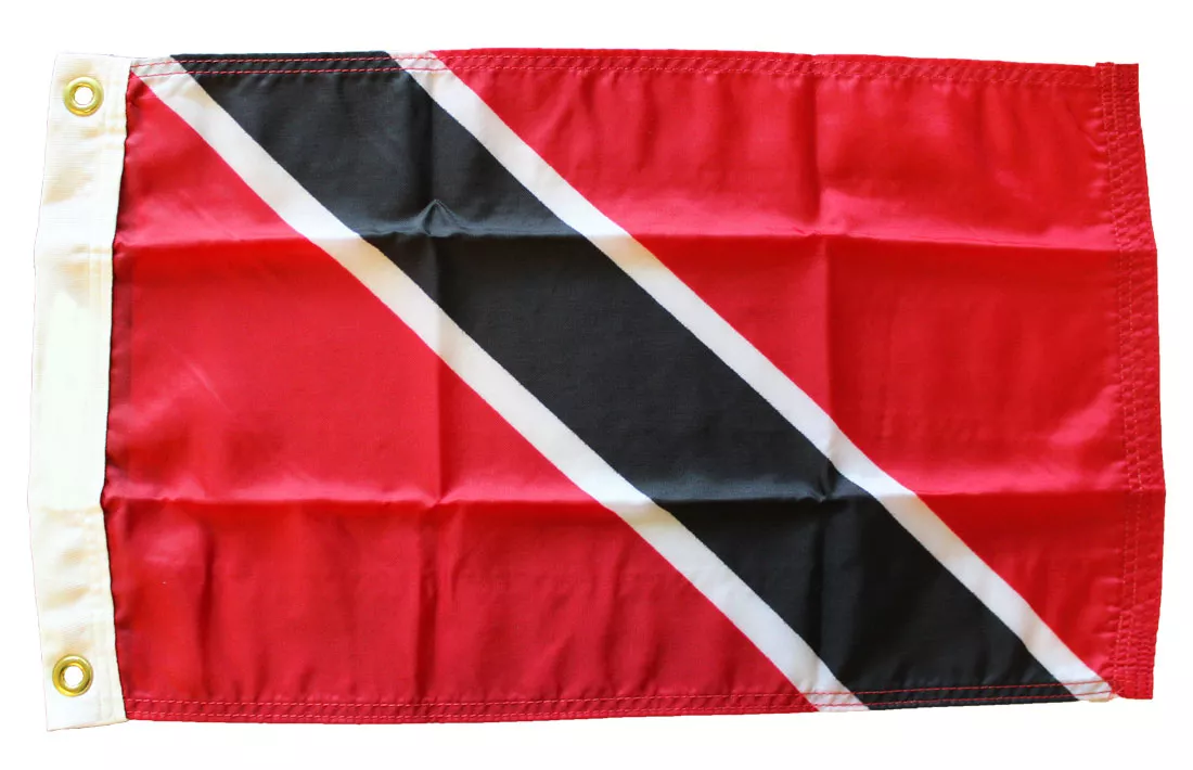 Trinidad and Tobago - 12"X18" Nylon Flag - Nylon, Without Fringe, Grommets