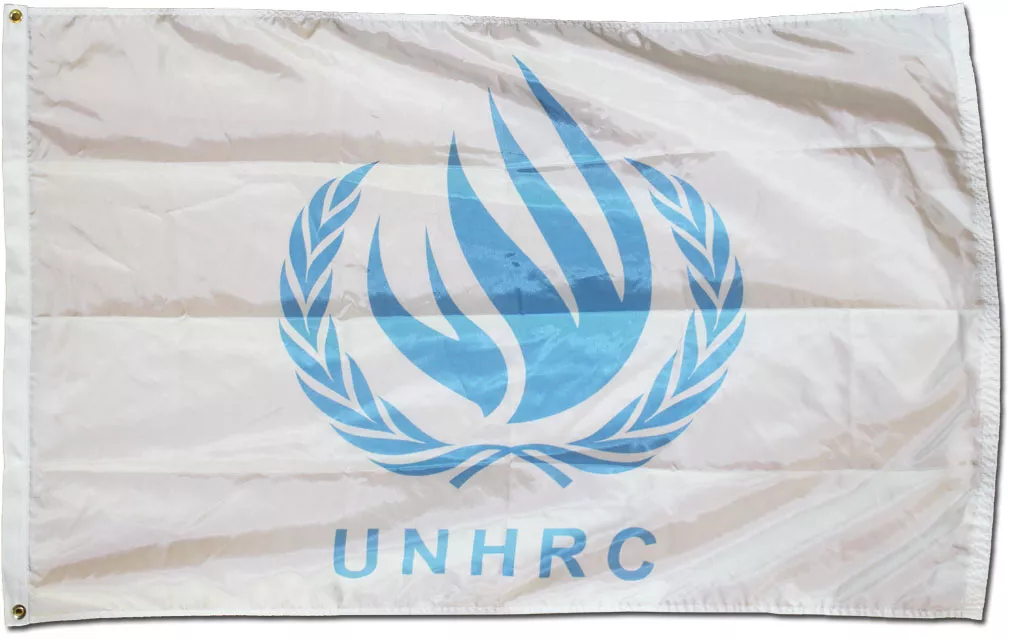 United Nations Human Rights Council (UNHRC) - 3'X5' Nylon Flag - Nylon, 3' x 5', Without Fringe, Grommets