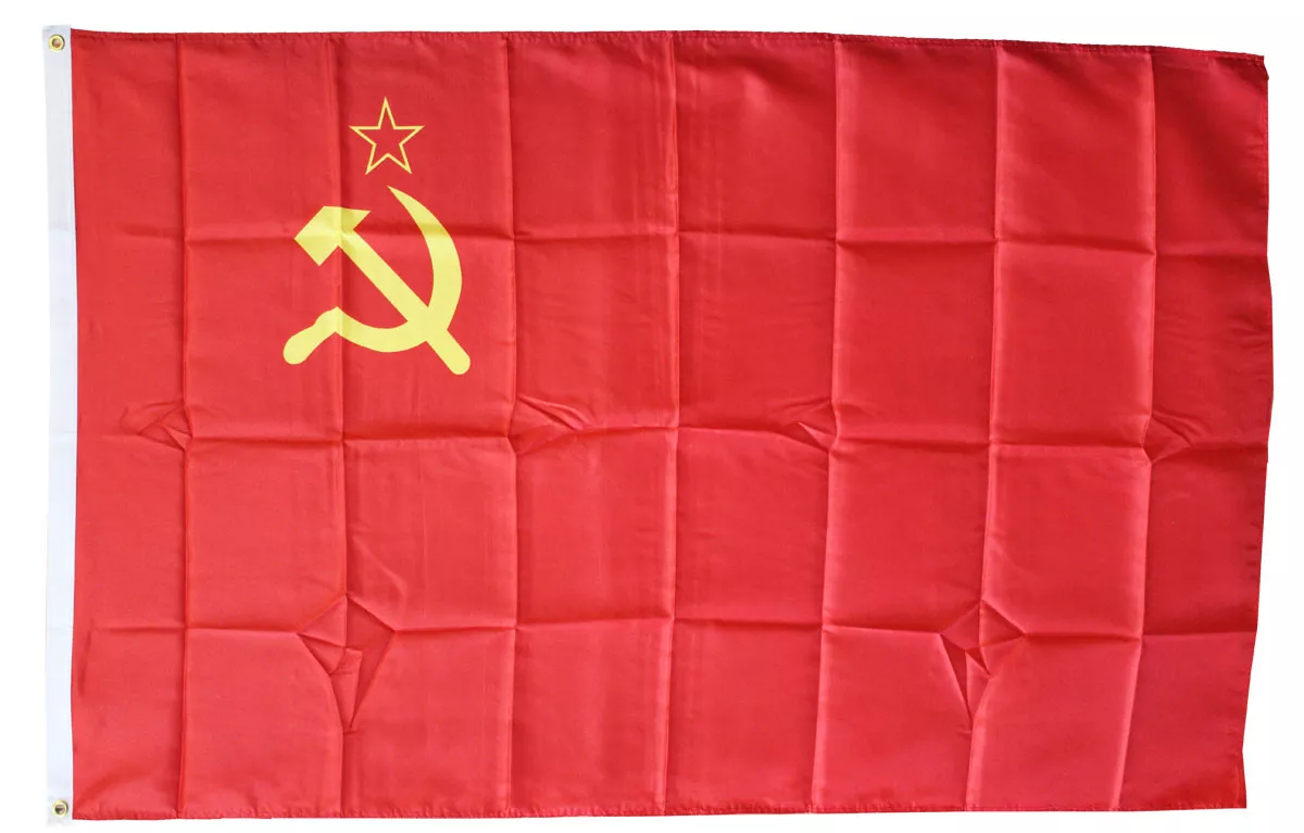 USSR - 3'X5' Polyester Flag - Lightweight Polyester, 3' x 5', Without Fringe, Grommets