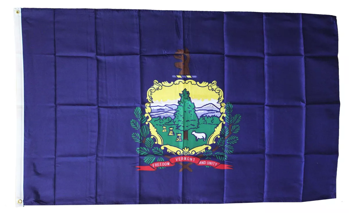Vermont - 3'X5' Polyester Flag - Lightweight Polyester, 3' x 5', Without Fringe