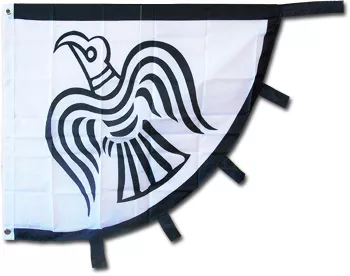 Raven - 3'X4' Polyester Flag - Lightweight Polyester, 3' x 4', Without Fringe, Grommets, Dyed