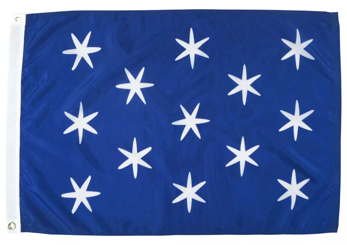 Washington's Commander-in-Chief - 2'X3' Nylon Flag (Version 2) - Nylon, Without Fringe, Grommets