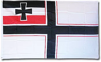 Germany WW1 Naval - 3'X5' Polyester Flag (Naval Ensign) - Lightweight Polyester, 3' x 5', Without Fringe