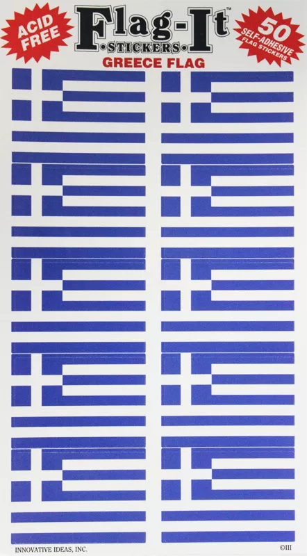 Greece 50 Count Sticker Pack
