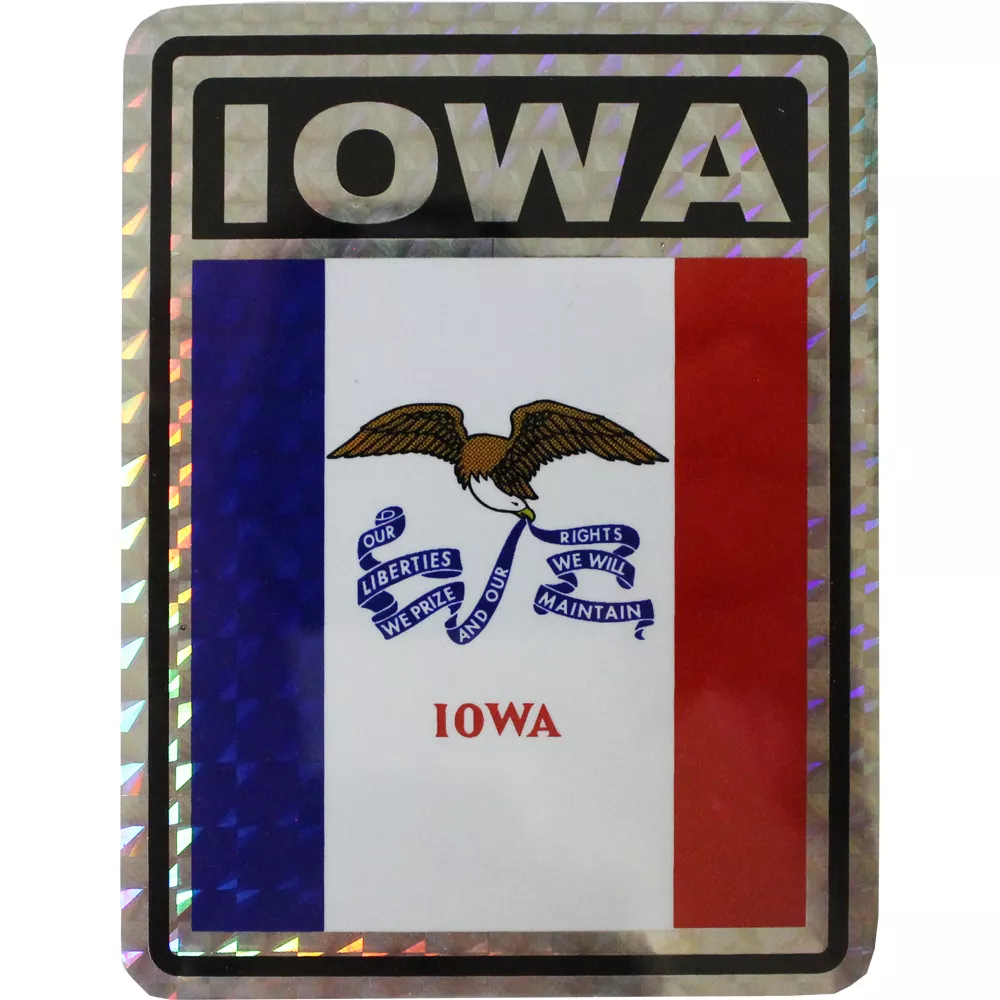 Iowa Reflective Decal
