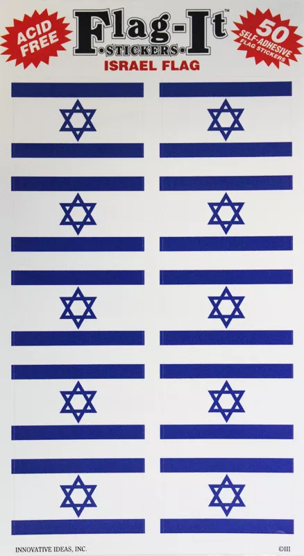 Israel 50 Count Sticker Pack
