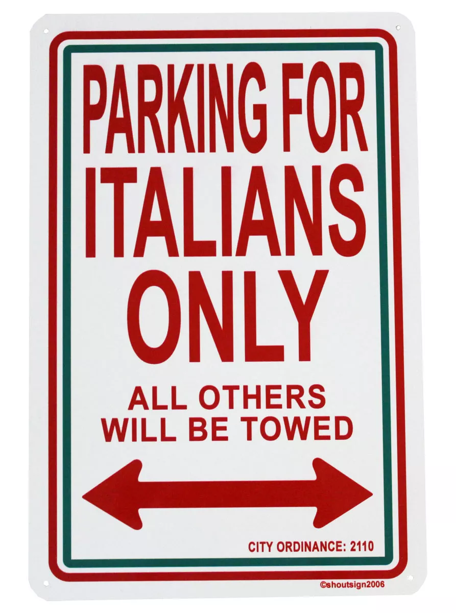 Italy Parking Sign
