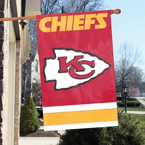 Kansas City Chiefs - 2-sided 28" x 44" NFL Nylon Banner