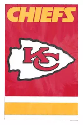 Kansas City Chiefs - 2-sided 28" x 44" NFL Nylon Banner
