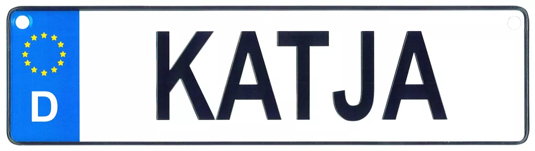 Katja - European License Plate (Germany)