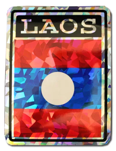 Laos Reflective Decal