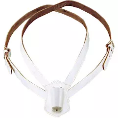 Leather Carrying Belt - Double Strap (White)