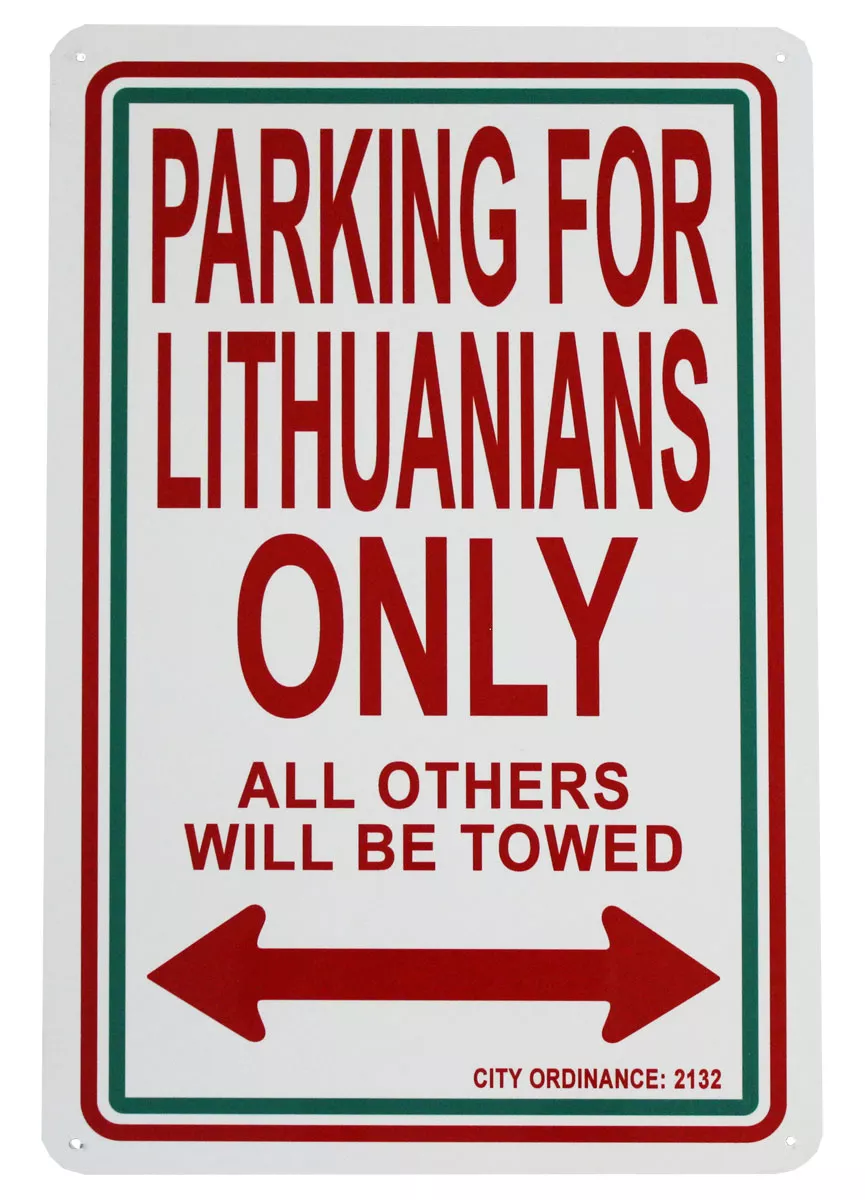 Lithuania Parking Sign