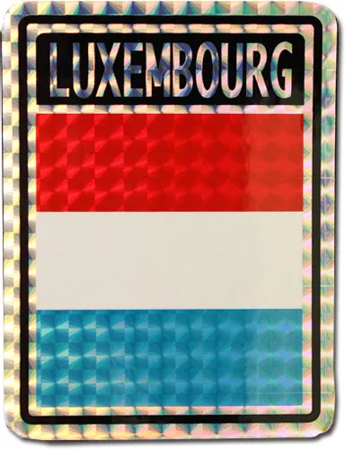 Luxembourg Reflective Decal