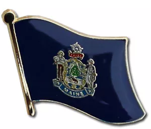 Maine Flag Lapel Pin