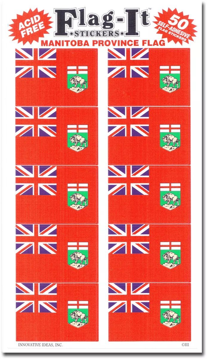 Manitoba 50 Count Sticker Pack