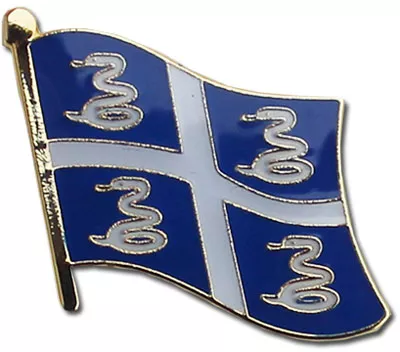 Martinique (Snake) Flag Lapel Pin