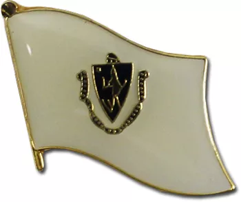 Massachusetts Flag Lapel Pin