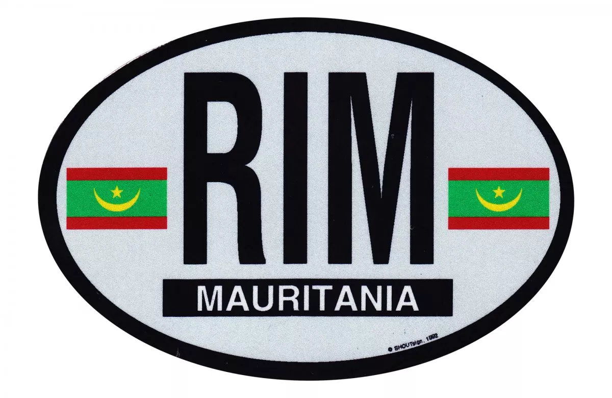 Mauritania Oval Decal (2017)