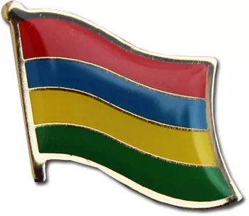Mauritius Flag Lapel Pin