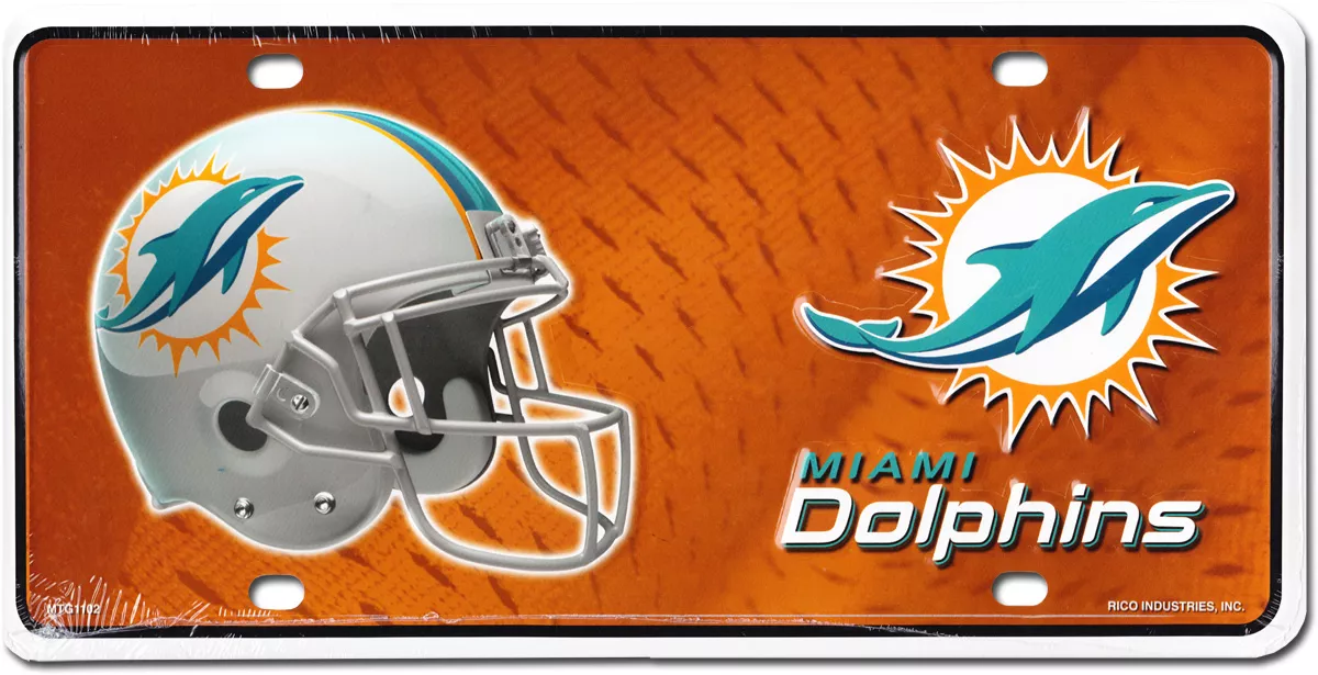 Miami Dolphins NFL License Plate