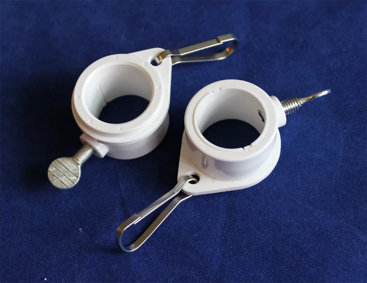 Mounting Rings (white)- Rotating (for 1" pole)