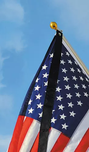 Black Mourning Streamer - 2.5"x60"