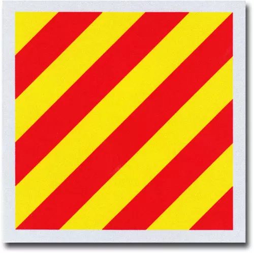 Letter Y - Nautical Code Signal Auto Decal