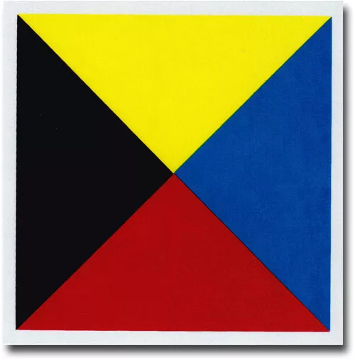 Letter Z - Nautical Code Signal Auto Decal