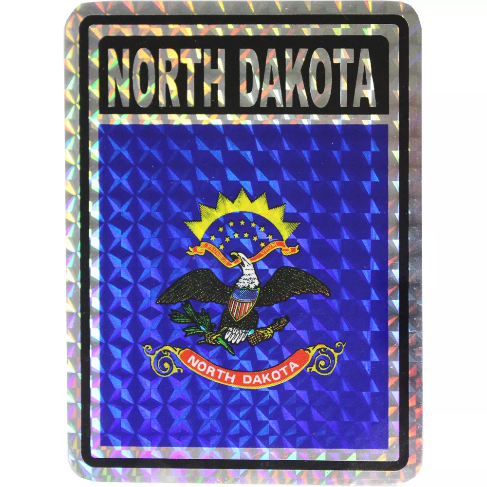 North Dakota Reflective Decal