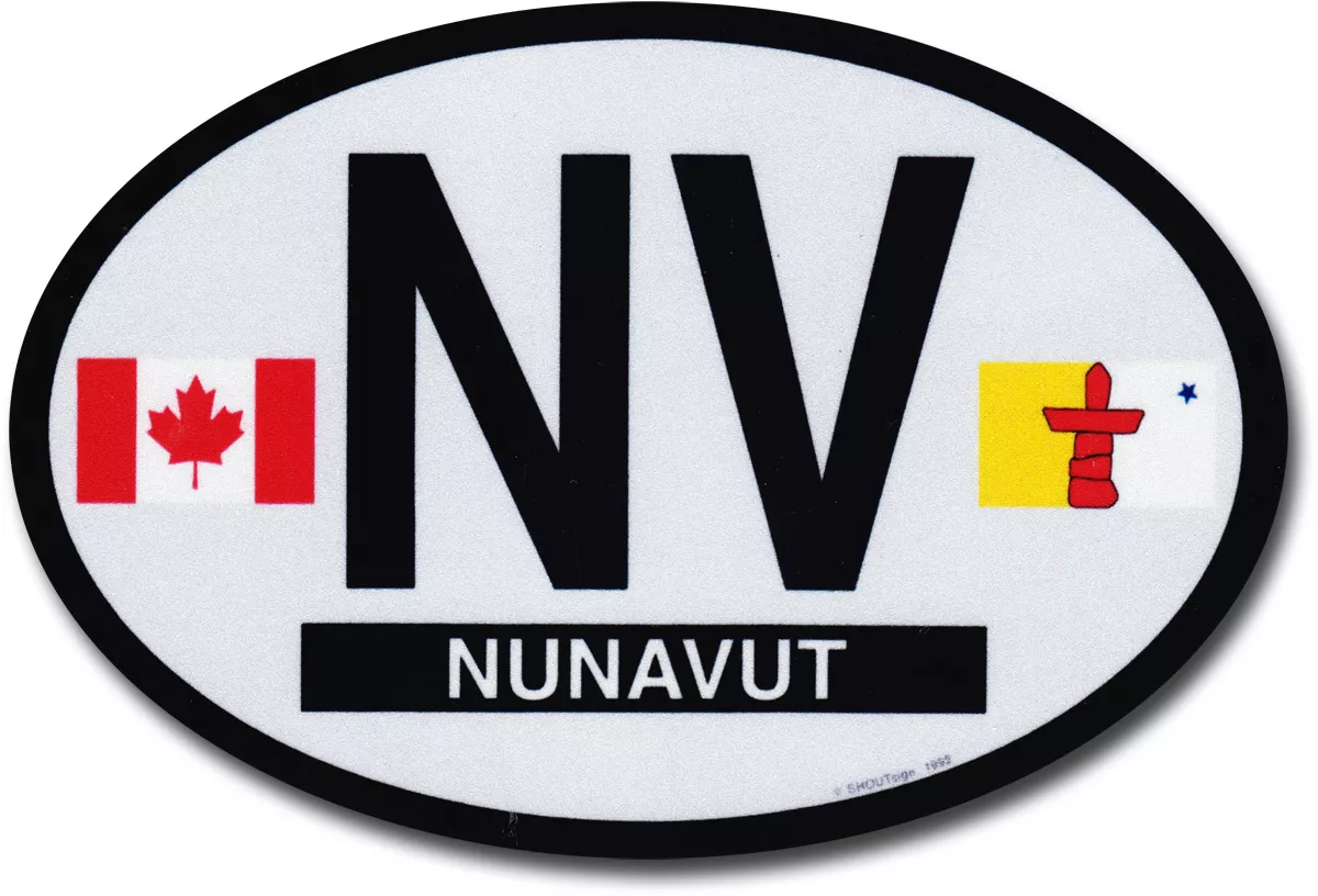 Nunavut Oval Decal