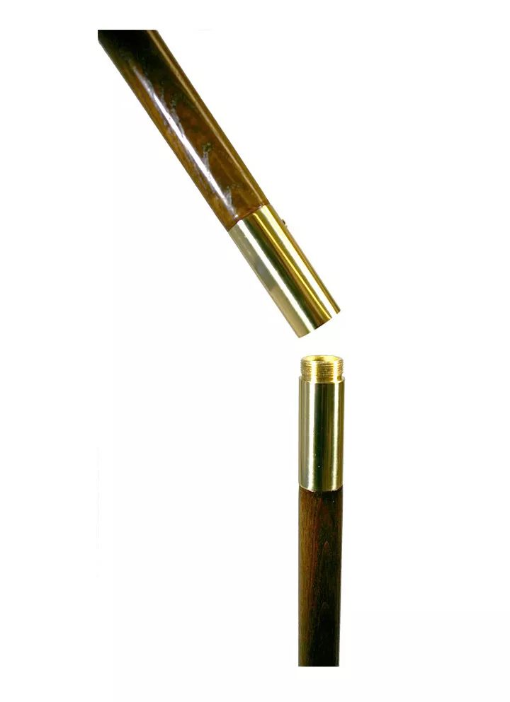 7' Oak Finish Hardwood Pole