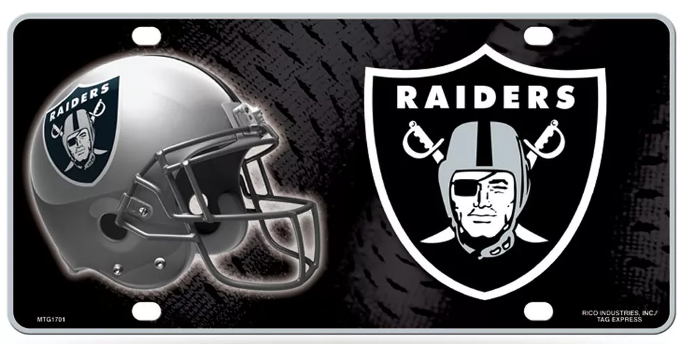 Las Vegas Raiders NFL License Plate