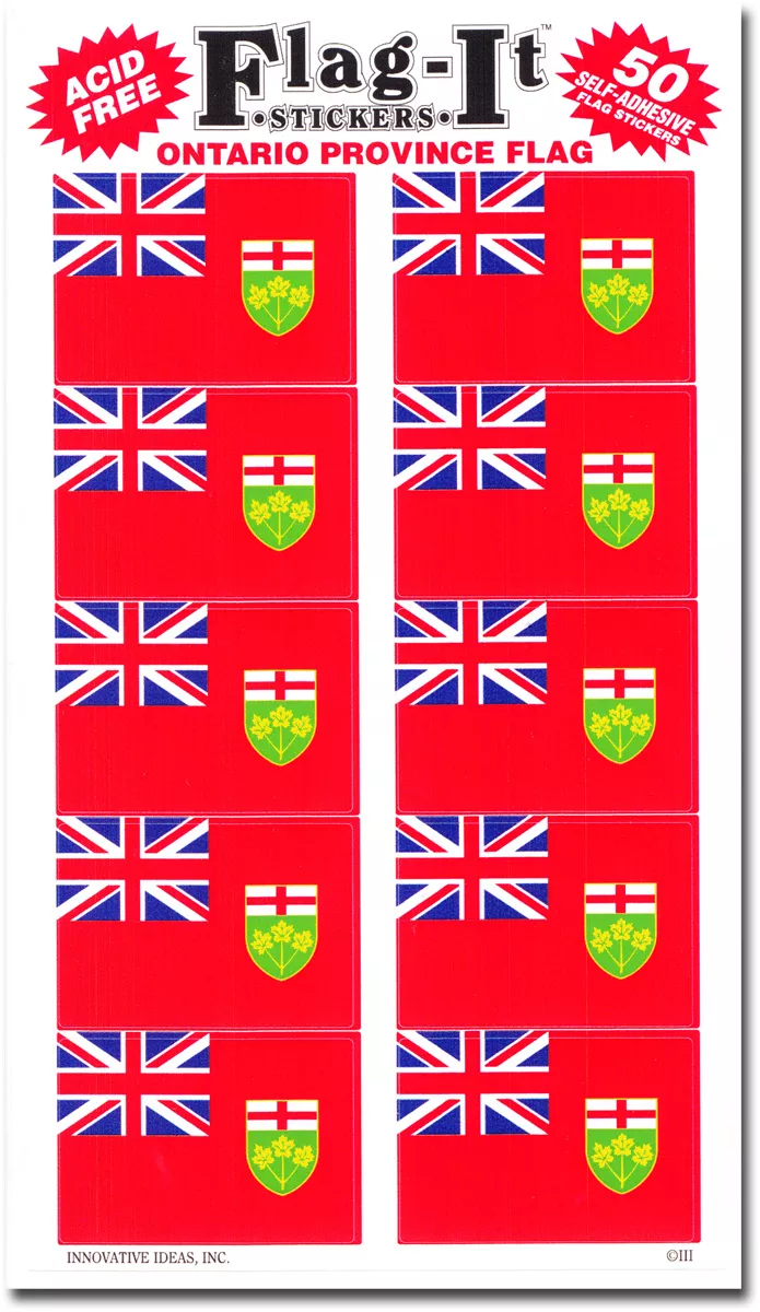 Ontario 50 Count Sticker Pack