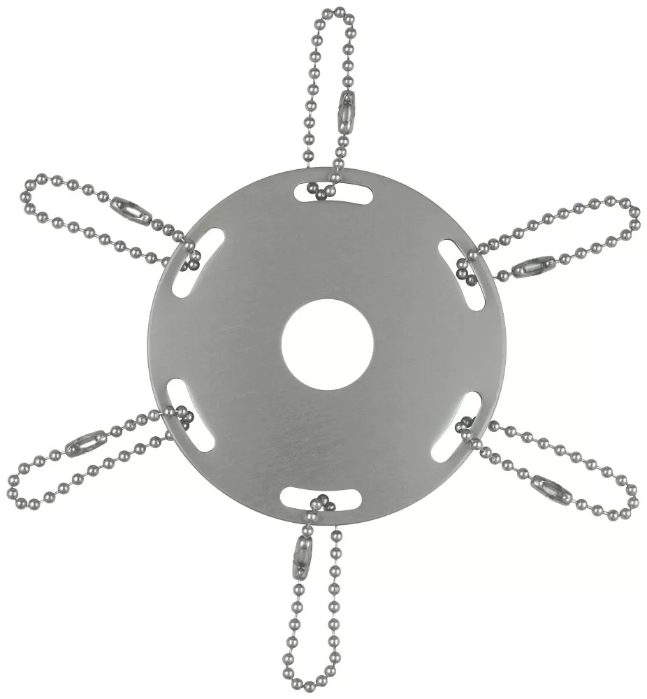 Award Ribbon Pole Ring- Metal (Chrome)