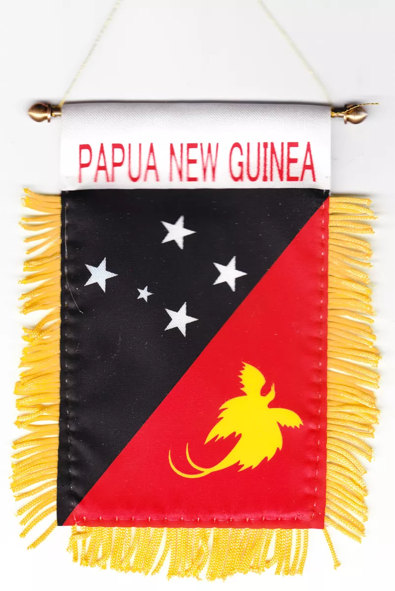Papua New Guinea Window Hanging Flag