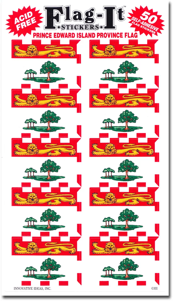 Prince Edward Island 50 Count Sticker Pack