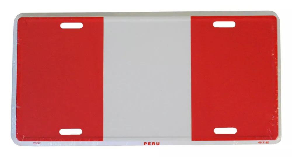 Peru License Plate