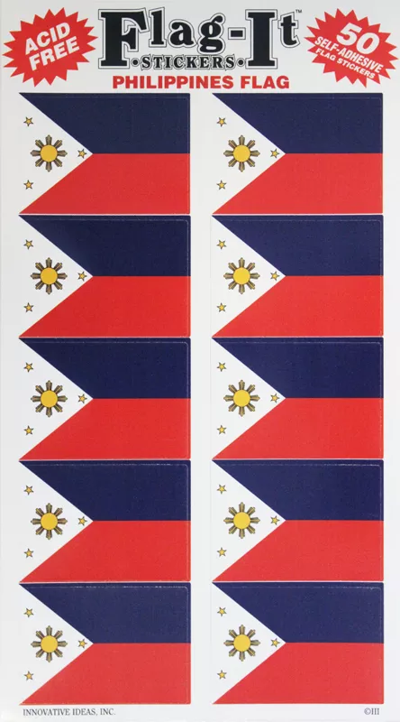Philippines 50 Count Sticker Pack