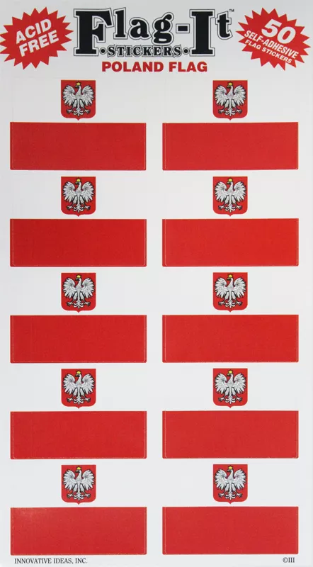 Poland 50 Count Sticker Pack
