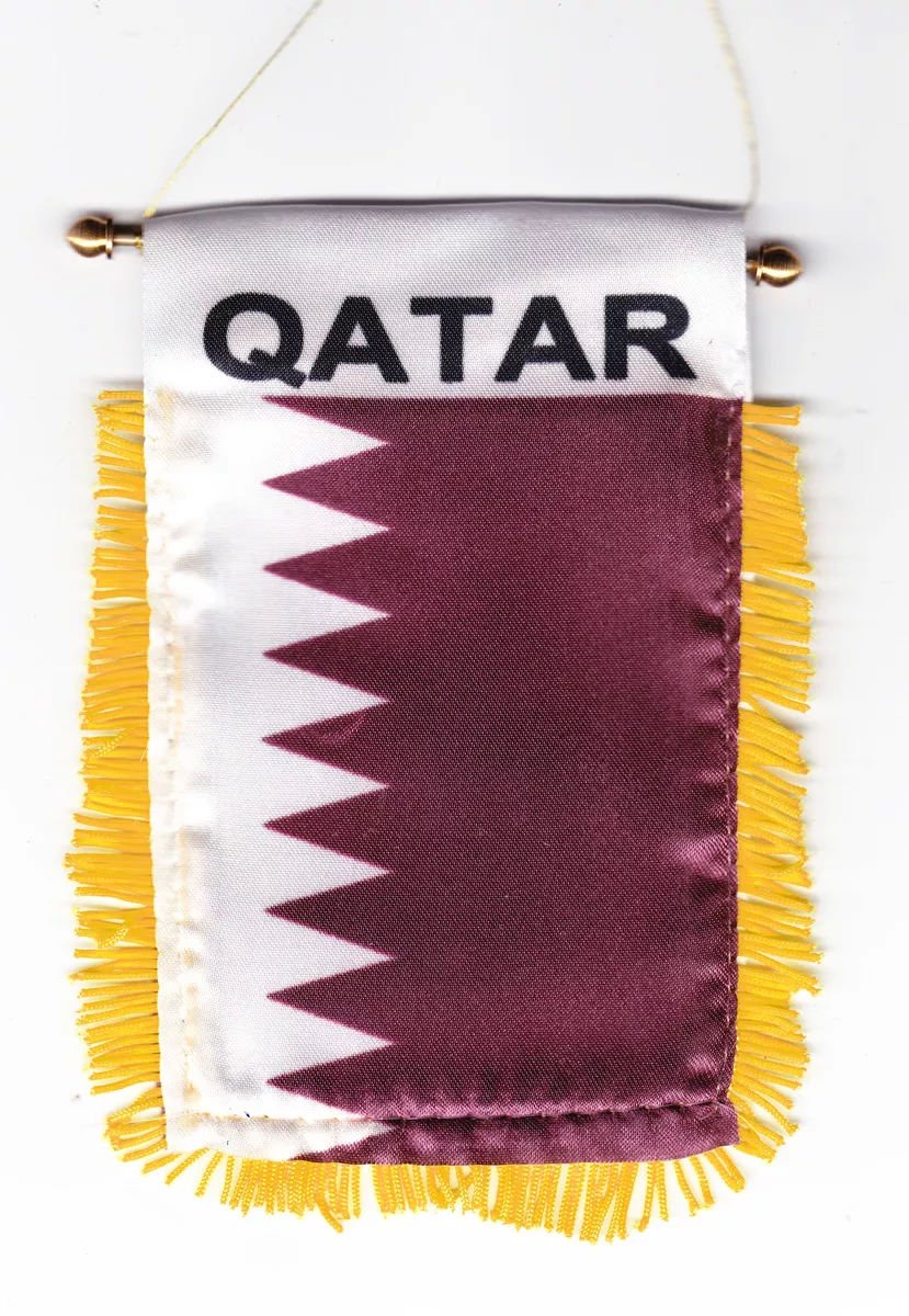 Qatar Window Hanging Flag