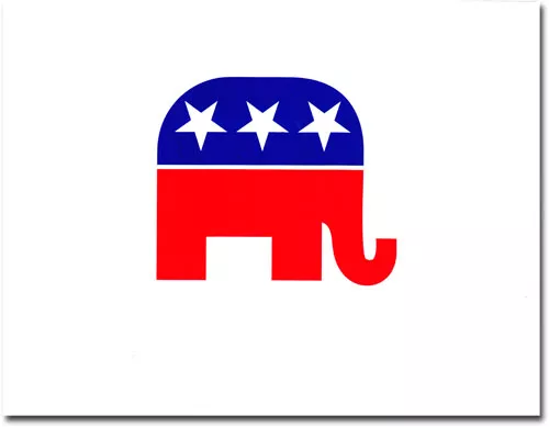 Republicans - 4" x 6" Decal