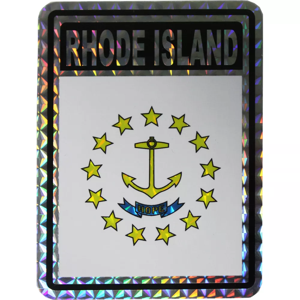 Rhode Island Reflective Decal